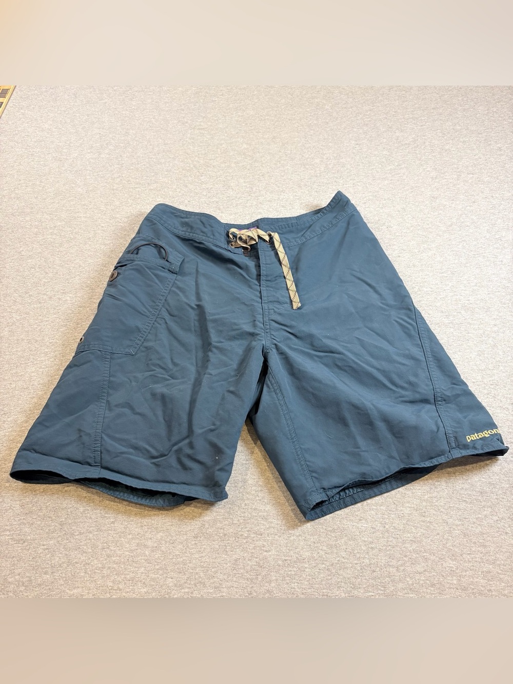 Patagonia Shorts Mens 28 Blue Wayfarer Walk Drawstring Kayaking Hiking Camping